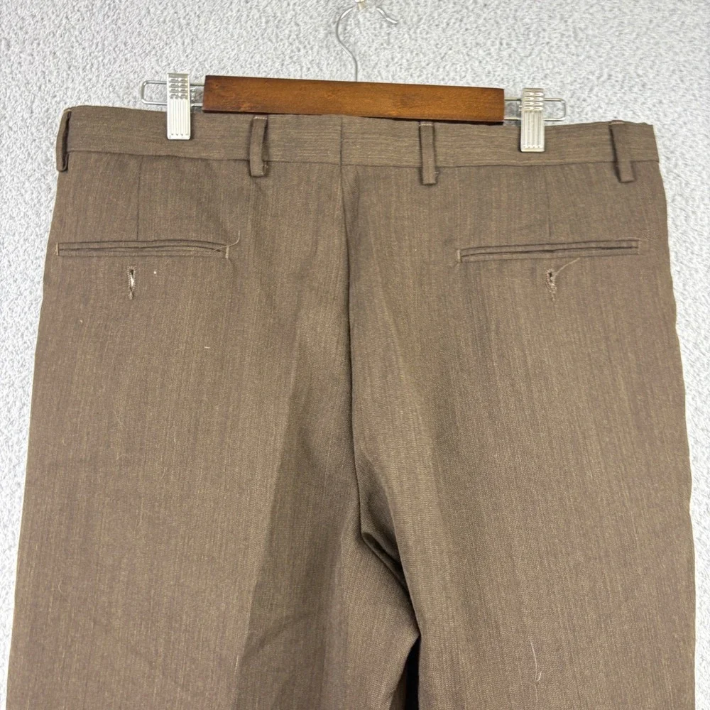 Vintage Dockers Pants Men 36x30 Trouser Pleated Cuffed Worsted Wool Dress Slacks